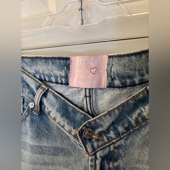 Revice Denim Y2K Extreme V Straight Leg Jeans, Light Wash, Size 27 - Picture 3 of 9